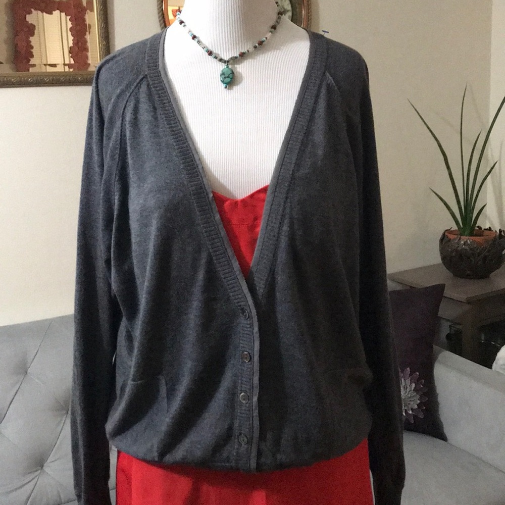 Lucky Brand Cardigan Sweater in Grey